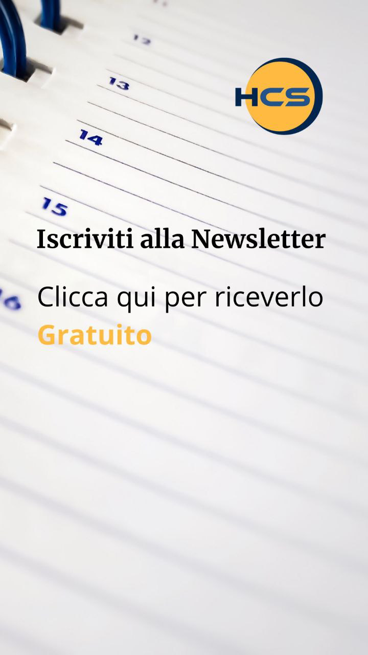 Iscriviti alla Newsletter HCS